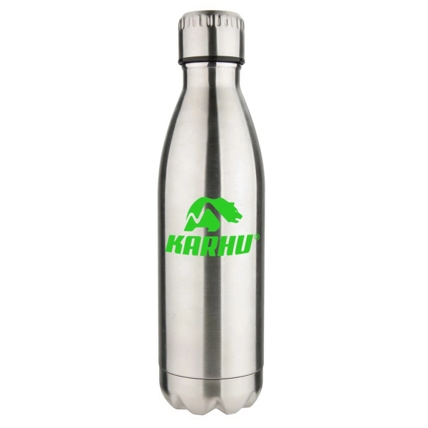 Double-wall stainless steel bottle (17 oz.) with vacuum insulation.... from ASI 90807 Tekweld