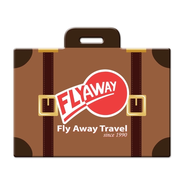 Suitcase-shaped luggage tag with full color Digitek or direct print imprint... from ASI 90807 Tekweld