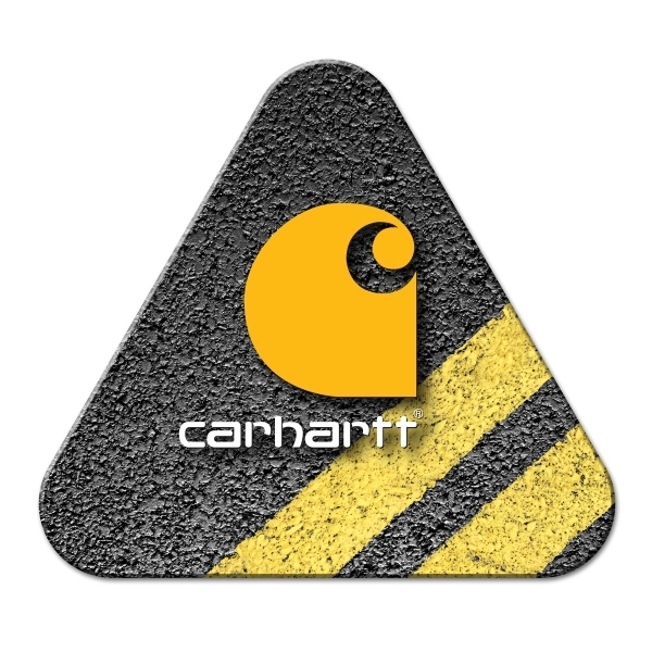 Triangle-shaped full-color coaster made of cork... from ASI 90807 Tekweld