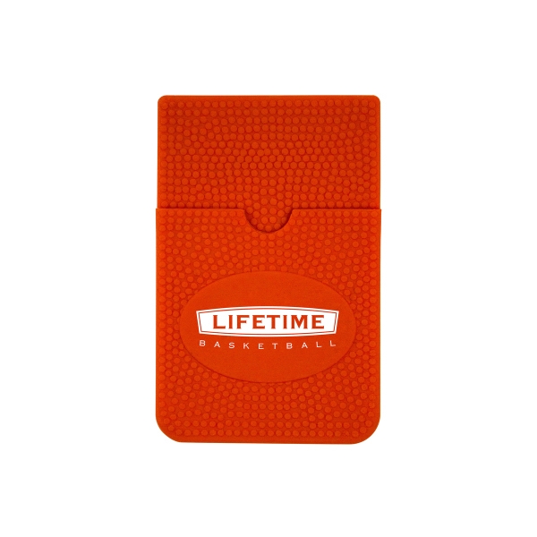 Basketball themed silicone smart wallet with 3 card capacity.... from ASI 90807 Tekweld