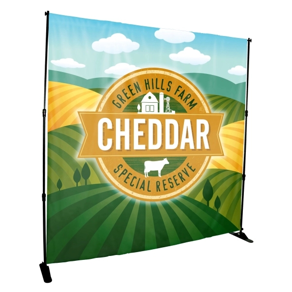 6' W x 8' H backdrop kit with wrinkle-resistant polyester fabric,... from ASI 90807 Tekweld
