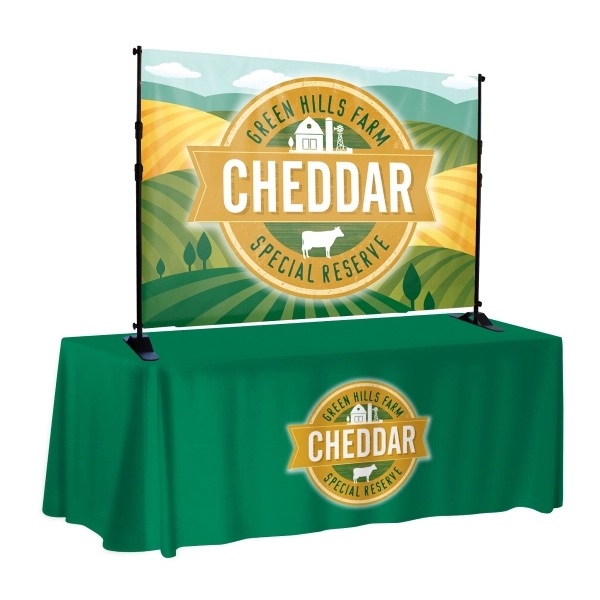 6' W x 5' H table top backdrop kit with wrinkle-resistant... from ASI 90807 Tekweld
