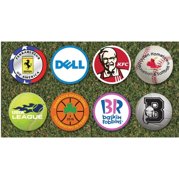 ColorFusion hot round sports towel with a woven-in Versa-Loop for easy... from ASI 91605 Towel Specialties