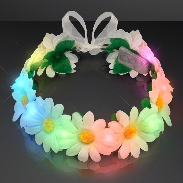 Daisy Chain Multicolor Lights Headband can be used as a Sash... from ASI 34194 ALightPromos / Alight Promotional Products
