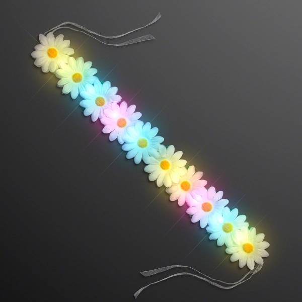 Daisy Chain Multicolor Lights Headband can be used as a Sash... from ASI 34194 ALightPromos / Alight Promotional Products