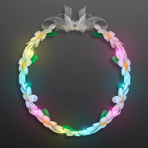 Daisy Chain Multicolor Lights Headband can be used as a Sash... from ASI 34194 ALightPromos / Alight Promotional Products