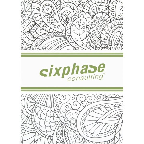 Adult Coloring Book w/ custom full-color outside cover & 28 sheets... from ASI 91340 Journalbooks/Timeplanner Calendars