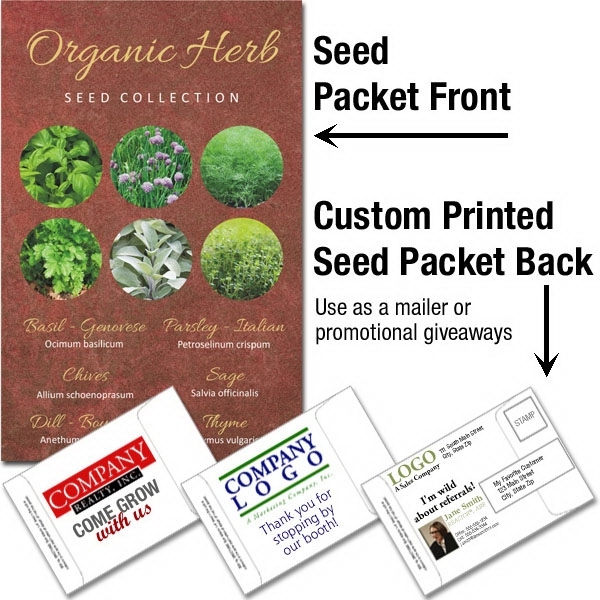 Mailable Seed Packet - Custom Printed Back... from ASI 46719 Corner Lot Marketing Inc / CLMPromotions