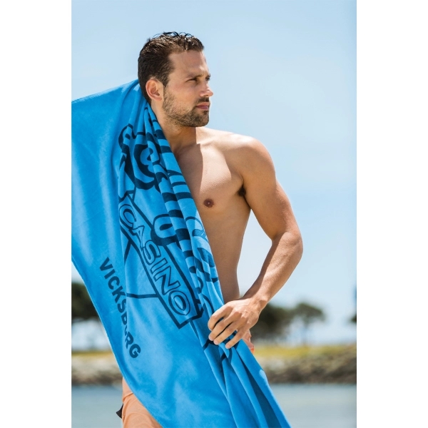 28" x 58" beach towel made of 100% ring spun cotton,... from ASI 90913 Terry Town