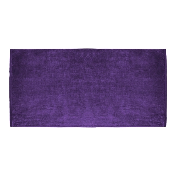 30" x 60" premium colored cotton velour beach towel.... from ASI 90913 Terry Town
