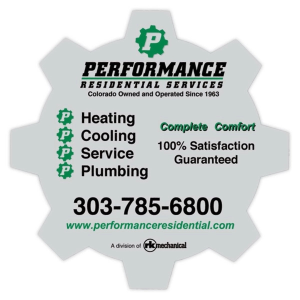 Customizable shaped 4-mil thick vinyl adhesive labels in assorted sizes with... from ASI 59080 Halls & Company