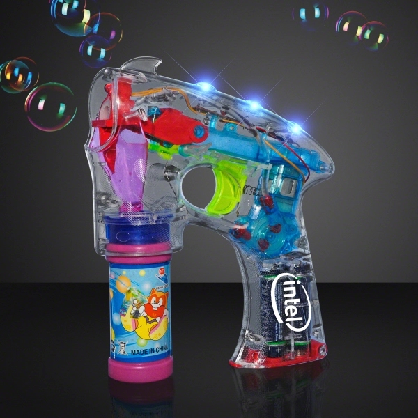 Stock Light Up Bubble Gun, Bottle of Bubbles Included. 3-5 Day... from ASI 34194 ALightPromos / Alight Promotional Products