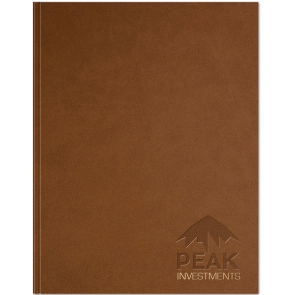 8.5" x 11" textured rustic leather flex journal with foil imprint,... from ASI 91340 Journalbooks/Timeplanner Calendars
