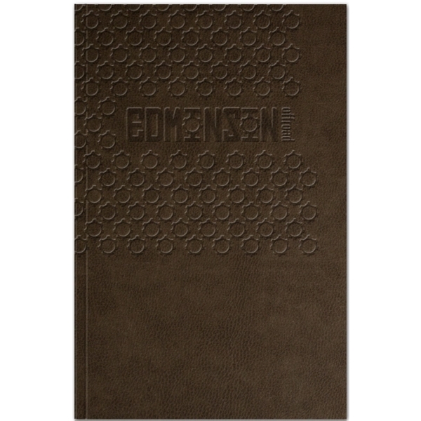 5.5" x 8.5" textured rustic leather seminar pad with foil imprint,... from ASI 91340 Journalbooks/Timeplanner Calendars