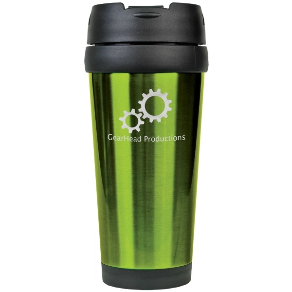 16 oz. Stainless steel mug.... from ASI 34046 Allcasion Travelware Co