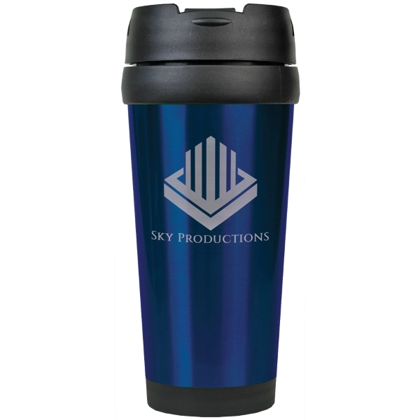 16 oz. Stainless steel mug.... from ASI 34046 Allcasion Travelware Co