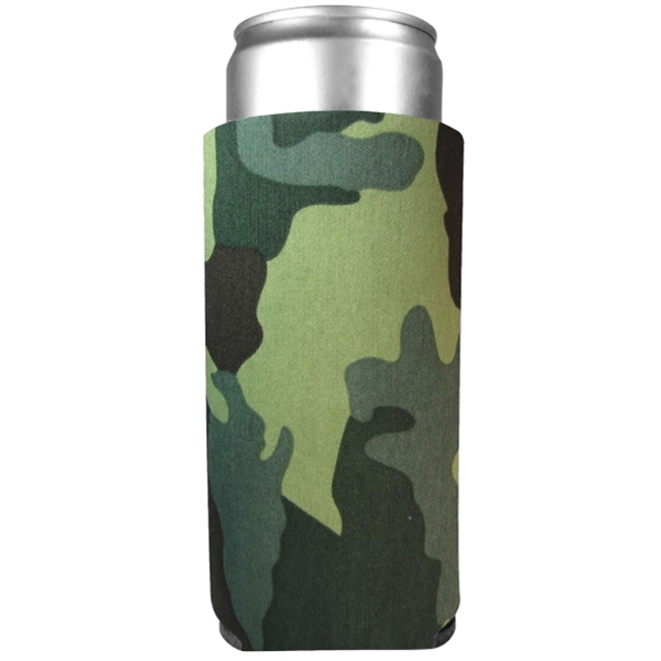 Collapsible 12 oz. FoamZone slim can cooler, designed specifically for skinny... from ASI 67075 Leprechaun Promotions, LLC / Leprechaun Promotions