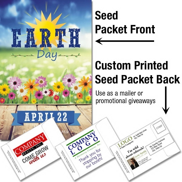 Mailable Seed Packet - Custom Printed Back... from ASI 46719 Corner Lot Marketing Inc / CLMPromotions