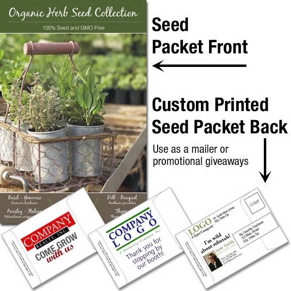 Mailable Seed Packet - Custom Printed Back... from ASI 46719 Corner Lot Marketing Inc / CLMPromotions