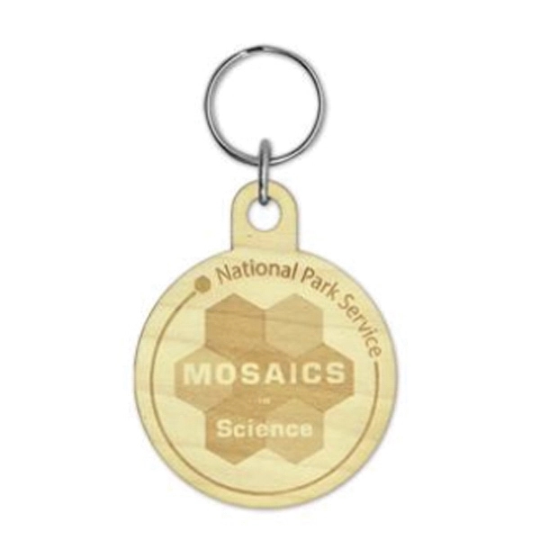 Wooden key tag with a split ring.... from ASI 59080 Halls & Company