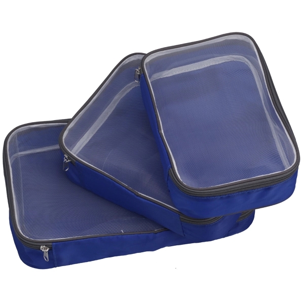 Various sized pouches for organizing and ventilating items while traveling.... from ASI 46755 Cosmo Promos