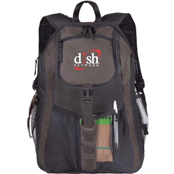 Columbus backpack made of 600 denier Polyester w/ fabric lining.... from ASI 46755 Cosmo Promos