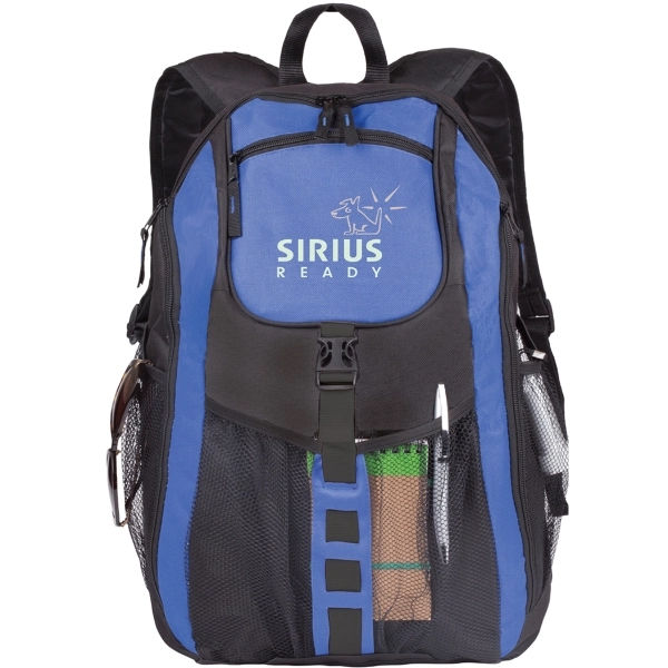 Columbus backpack made of 600 denier Polyester w/ fabric lining.... from ASI 46755 Cosmo Promos