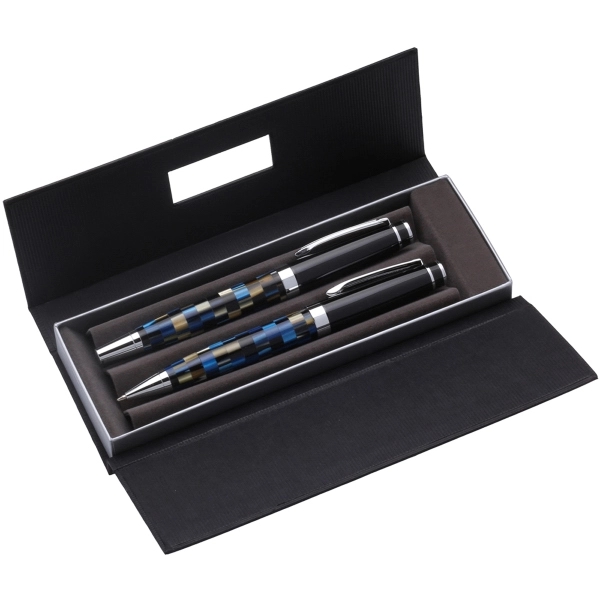 Executive dual pen box with name plate. Pens not included.... from ASI 46755 Cosmo Promos