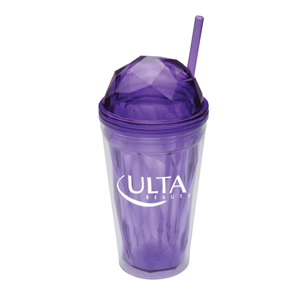 Dome 16 oz. Double Wall Acrylic Tumbler with Dome.... from ASI 46755 Cosmo Promos