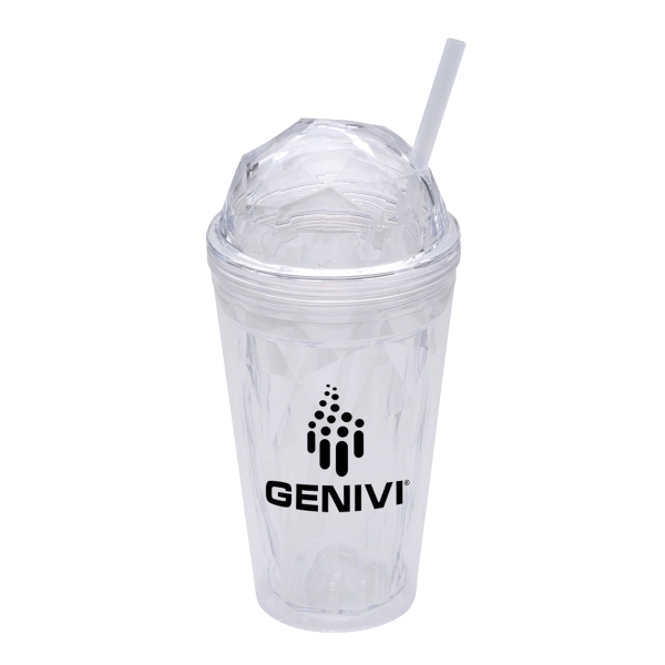 Dome 16 oz. Double Wall Acrylic Tumbler with Dome.... from ASI 46755 Cosmo Promos