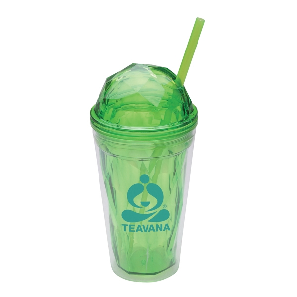 Dome 16 oz. Double Wall Acrylic Tumbler with Dome.... from ASI 46755 Cosmo Promos