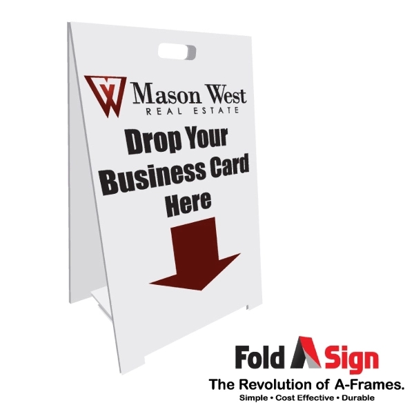 8.25" x 11" Tabletop Double Sided Full Color Fold-A-Sign A-Frame... from ASI 54322 FireSprint Printing / FireSprint Line