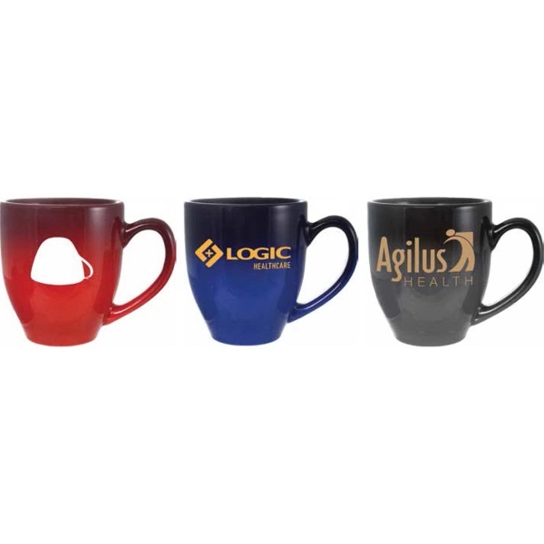 16 oz. DF BISTRO Color Gloss Mug.... from ASI 36705 Archer's Decorative Glass Corp / Decorative Glass