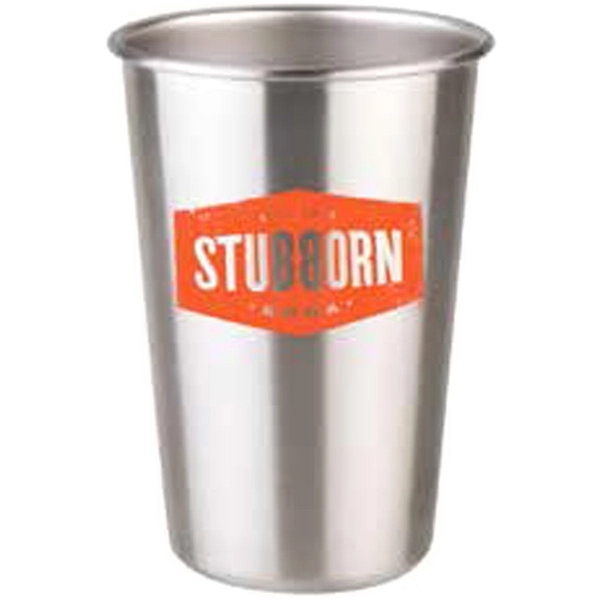 16 oz. Stainless pint.... from ASI 36705 Archer's Decorative Glass Corp / Decorative Glass