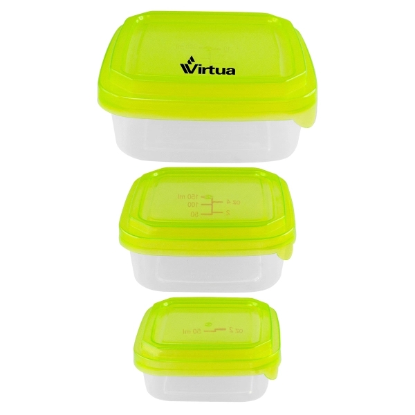 Square Portion Control Containers... from ASI 30208 A P Specialties / AP Specialties