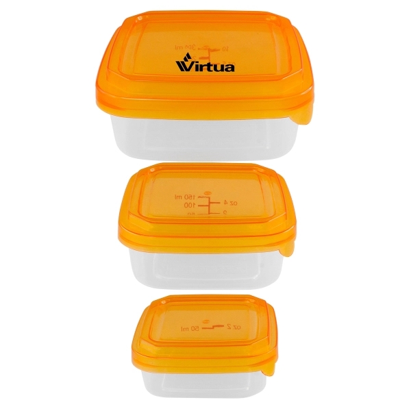 Square Portion Control Containers... from ASI 30208 A P Specialties / AP Specialties