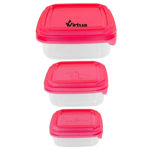 Square Portion Control Containers... from ASI 30208 A P Specialties / AP Specialties