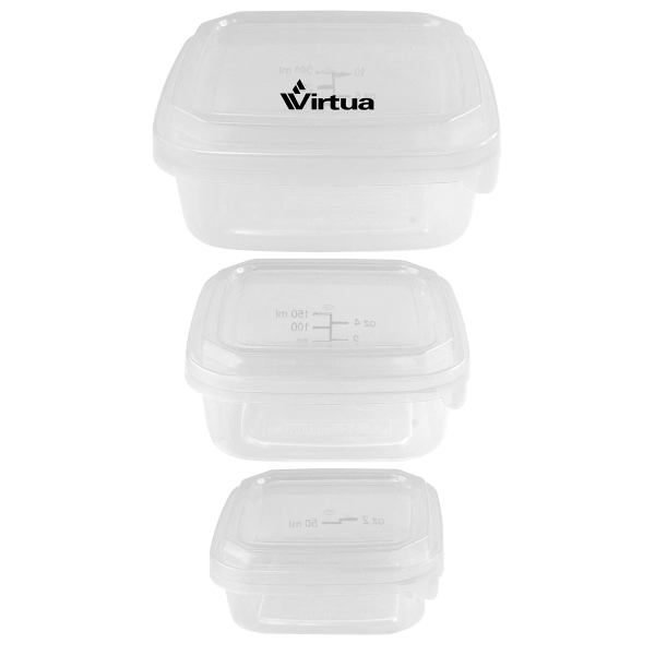 Square Portion Control Containers... from ASI 30208 A P Specialties / AP Specialties
