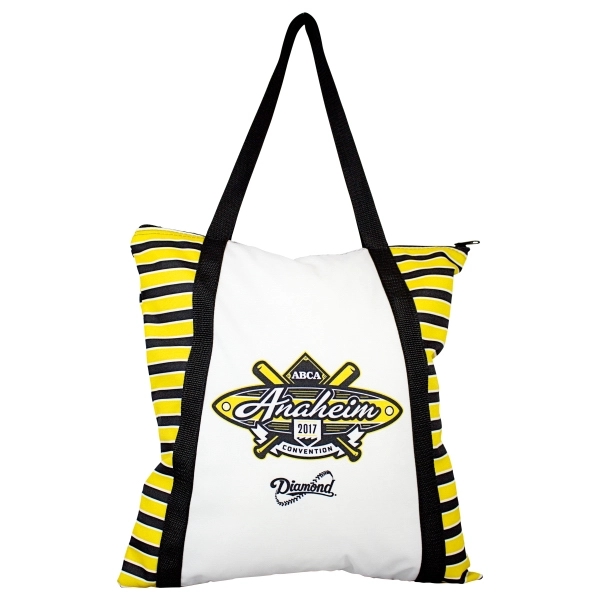 Full Handle Flat Tote- Full Color-Sewn in the USA... from ASI 67557 LimeLight Ent