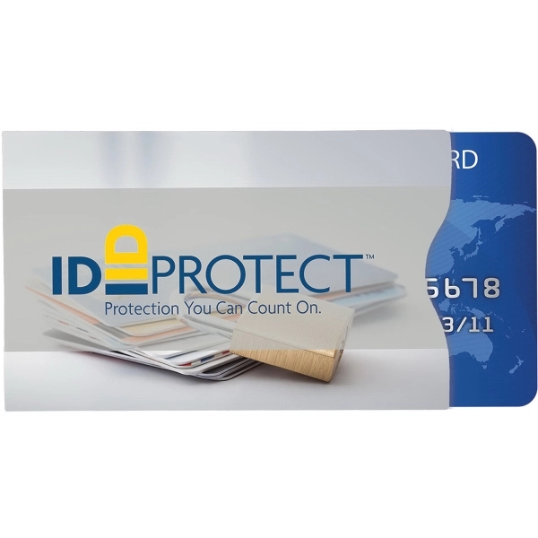 Full color 3 1/2" x 2 1/4" passport sleeve with RFID... from ASI 54100 Fields Manufacturing Inc / TargetLine®