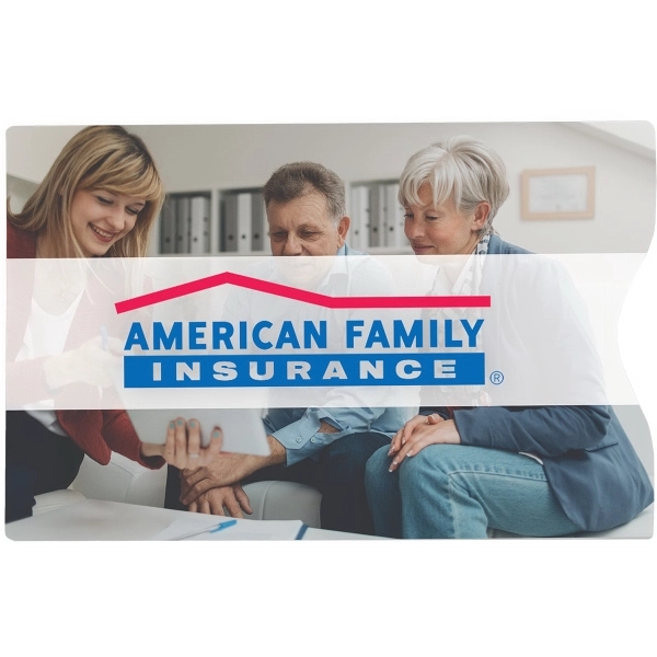 Full color 3 1/2" x 2 1/4" passport sleeve with RFID... from ASI 54100 Fields Manufacturing Inc / TargetLine®