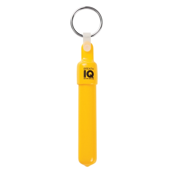USA-made breathalyzer key tag with disposable single-use tester containing color-changing powder.... from ASI 61125 Hit Promotional Products