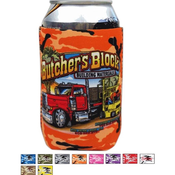 Urban Camo Full Color Dye Sublimated Elite Collapsible Neoprene Can Insulator.... from ASI 63009 J I T Manufacturing Inc / Just in Time J I T Manufacturing Inc JIT Promo