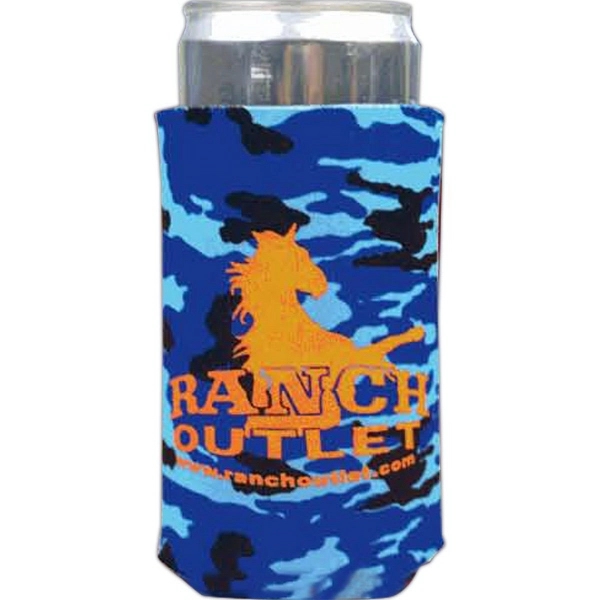 Urban Camo Screen Printed Premium Collapsible Foam 12oz Michelob Ultra Can... from ASI 63009 J I T Manufacturing Inc / Just in Time JIT Promo