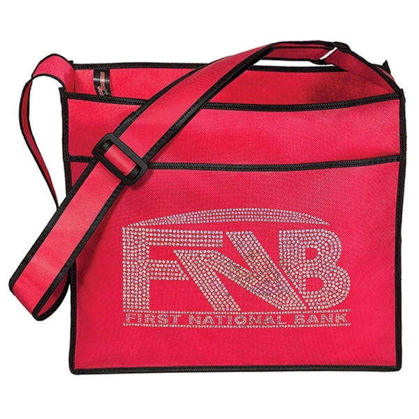 Non-Woven Polypropylene Tote with adjustable shoulder strap and multiple pockets.... from ASI 37940 Bag Makers Inc