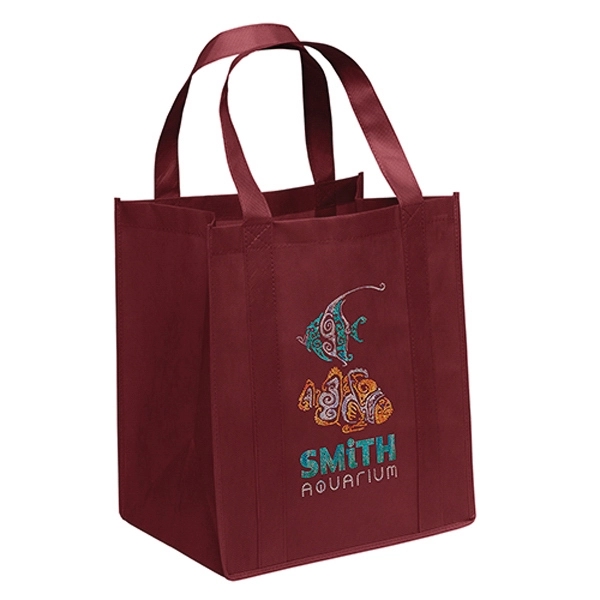 Non-Woven Polypropylene grocery tote with dual reinforced handles.... from ASI 37940 Bag Makers Inc