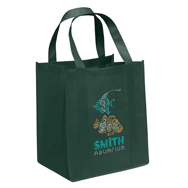 Non-Woven Polypropylene grocery tote with dual reinforced handles.... from ASI 37940 Bag Makers Inc