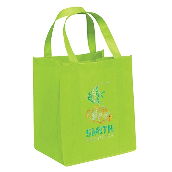 Non-Woven Polypropylene grocery tote with dual reinforced handles.... from ASI 37940 Bag Makers Inc