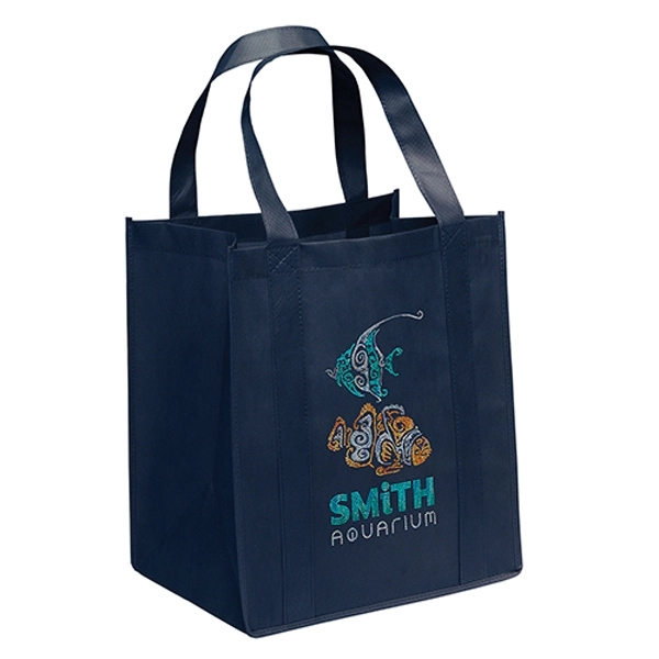 Non-Woven Polypropylene grocery tote with dual reinforced handles.... from ASI 37940 Bag Makers Inc