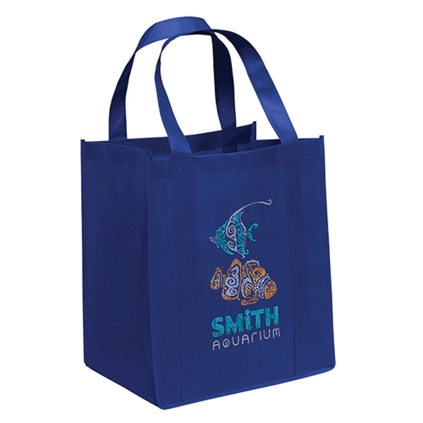 Non-Woven Polypropylene grocery tote with dual reinforced handles.... from ASI 37940 Bag Makers Inc